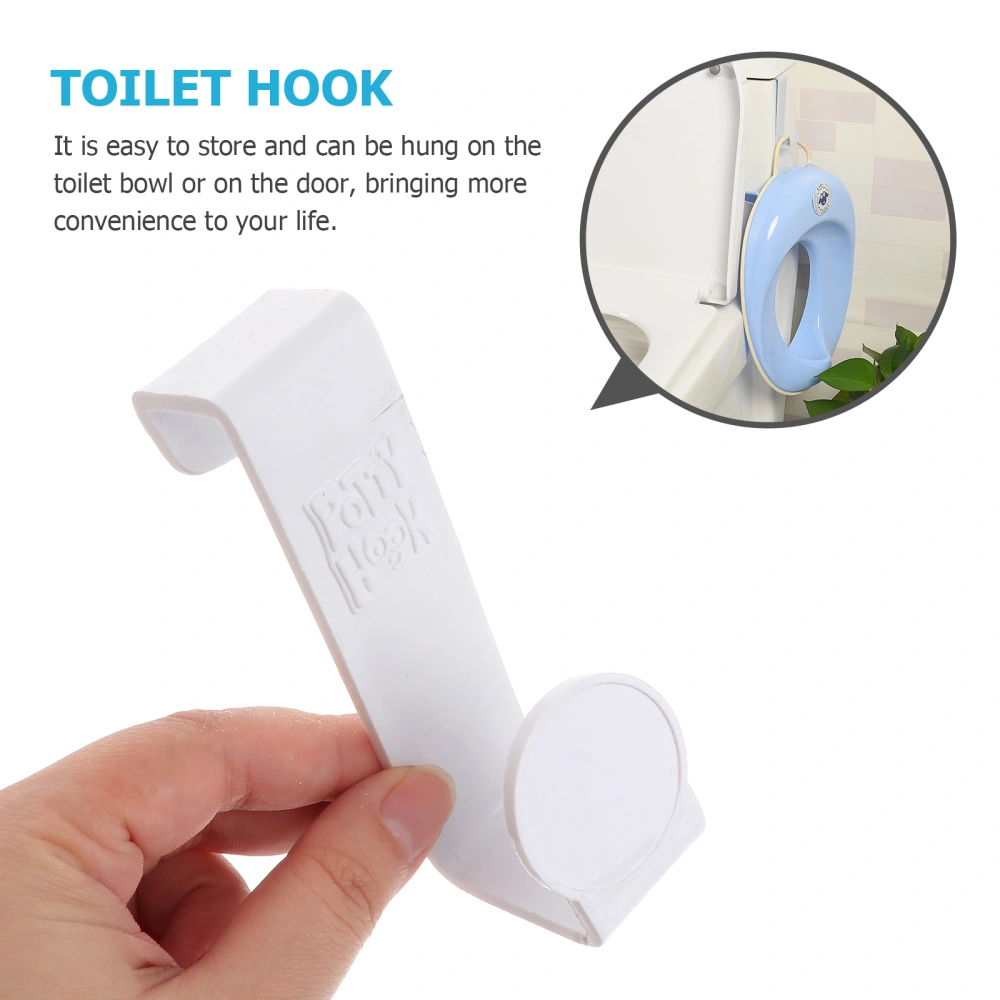 2pcs Household Z-shaped Hooks Toilet Seat Hook for Bathroom Kitchen Toilet