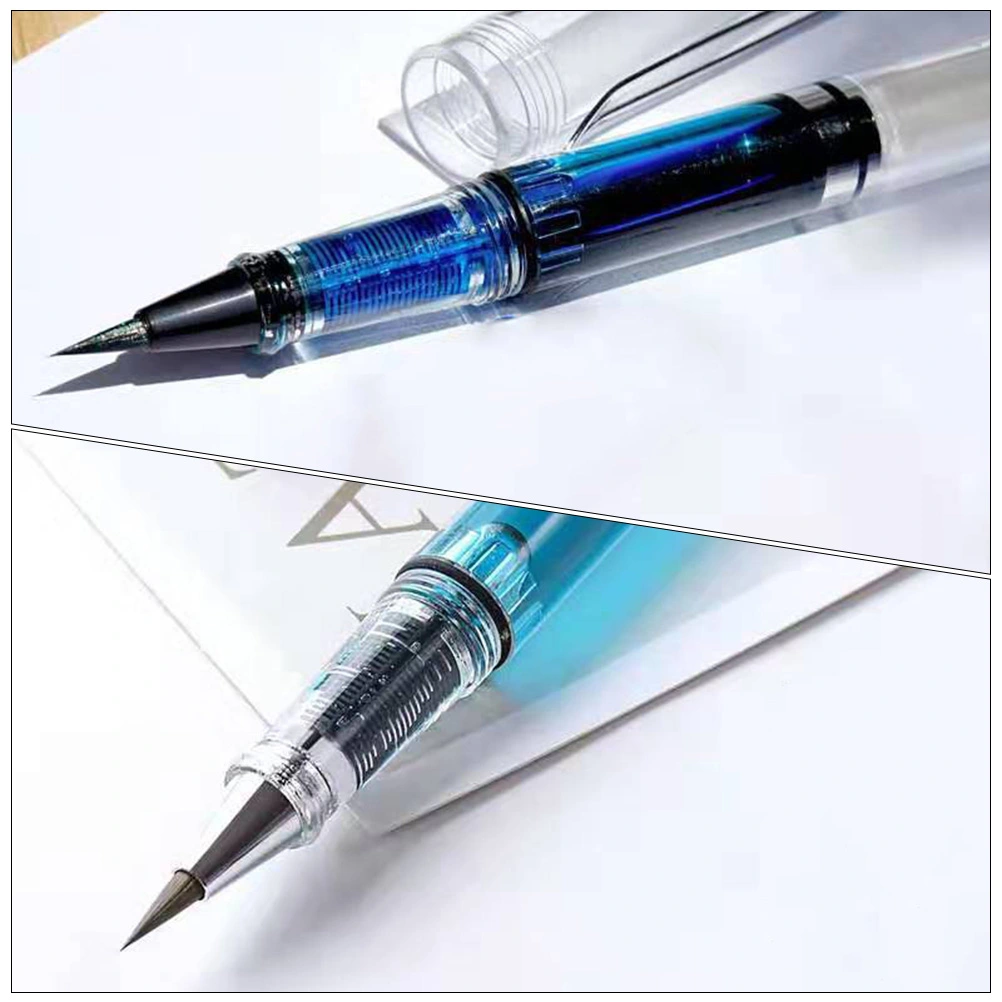 3Pcs Fountain Brush Pens Plastic Brush Pens Smooth Writing Brush Pens Calligraphy Pens