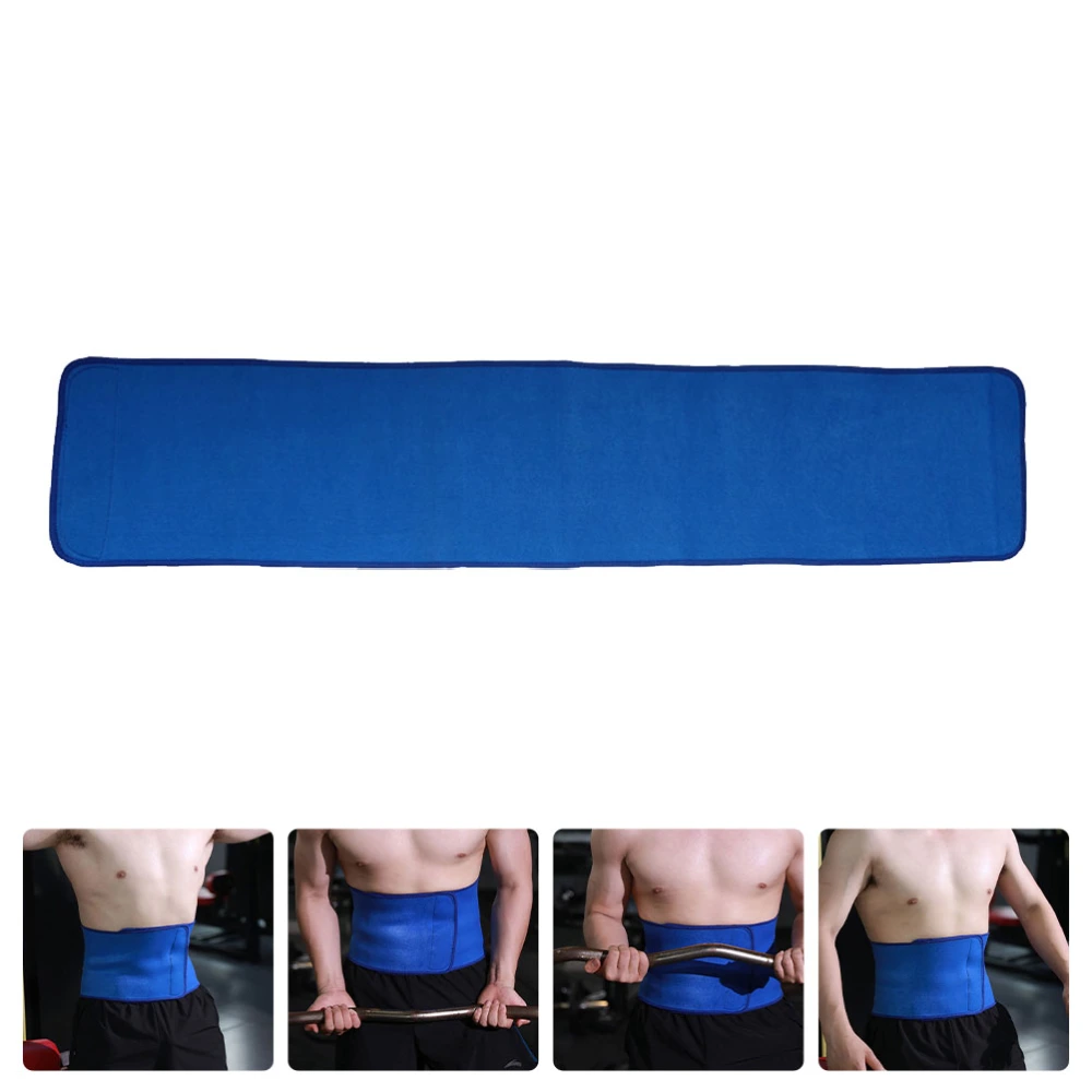 1Pc Waist Support Brace Waist Belt Back Pain Relief Brace for Fitness (Blue)