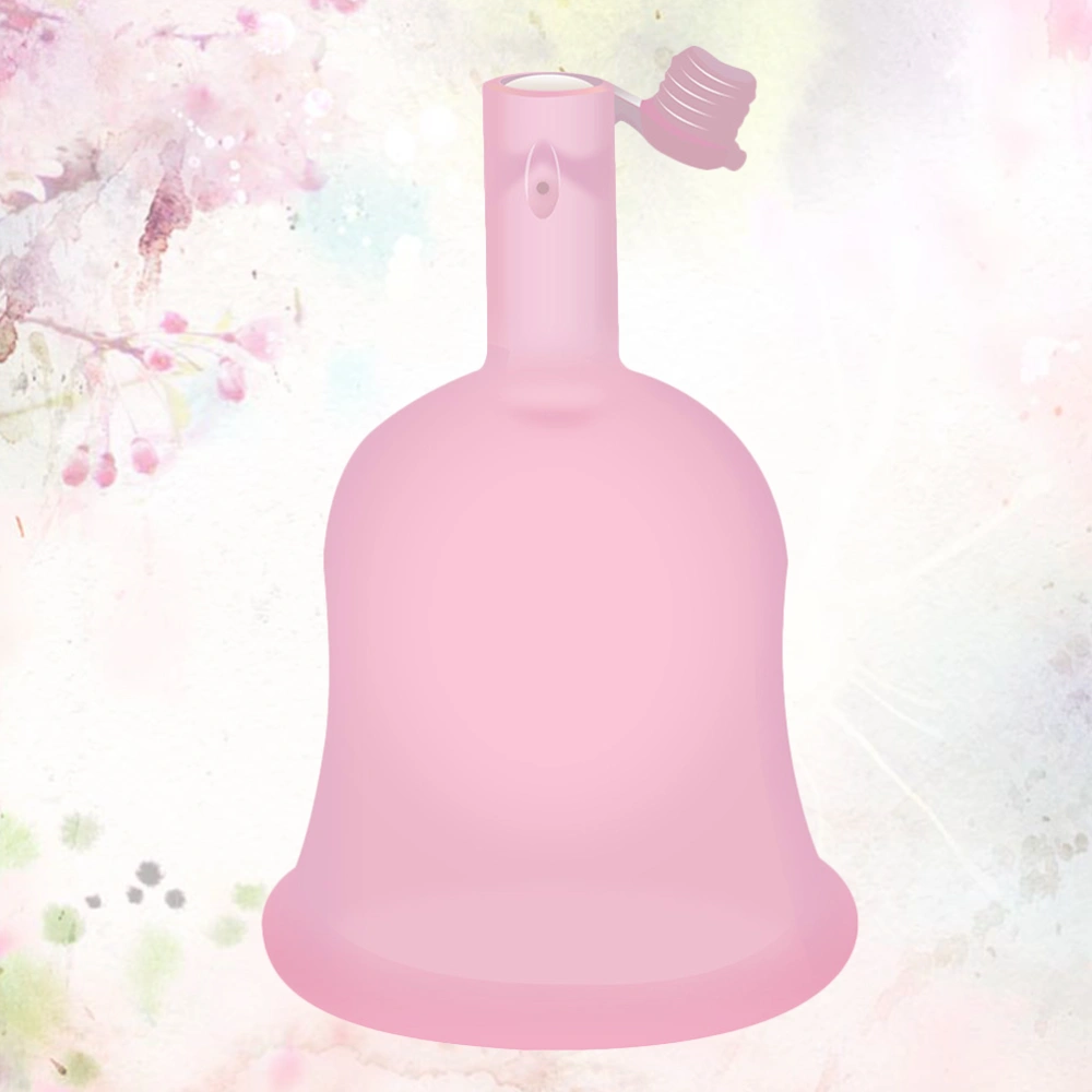 Silicone Menstrual Cup Monthly Menstrual Leak-proof Recyclable Collector for home (Pink S Size)