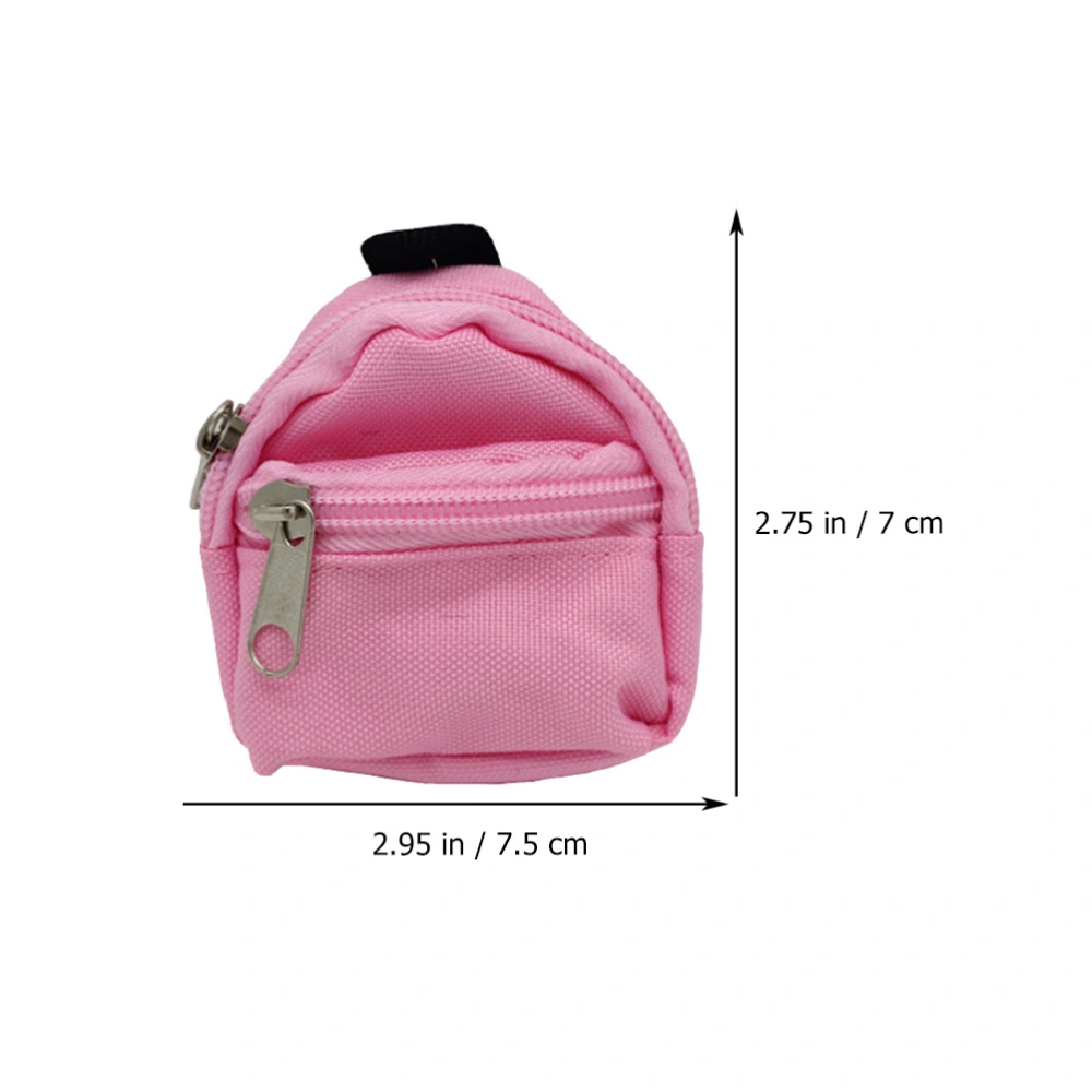 4Pcs Doll Mini Backpack Decorative Doll Schoolbag Dolls Cloth Bags (Random Color)