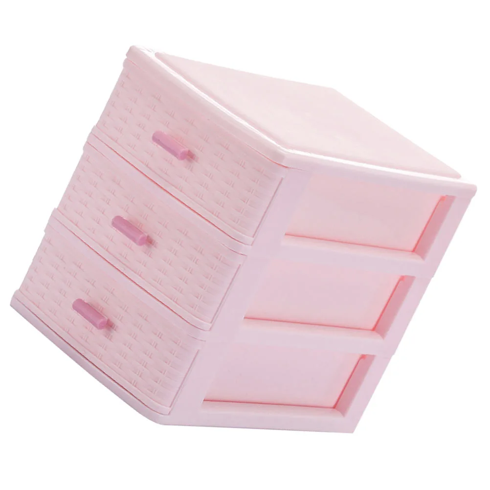 1Pc Desktop Storage Box Drawer-type Box Multi-layer Jewelry Case for Girl