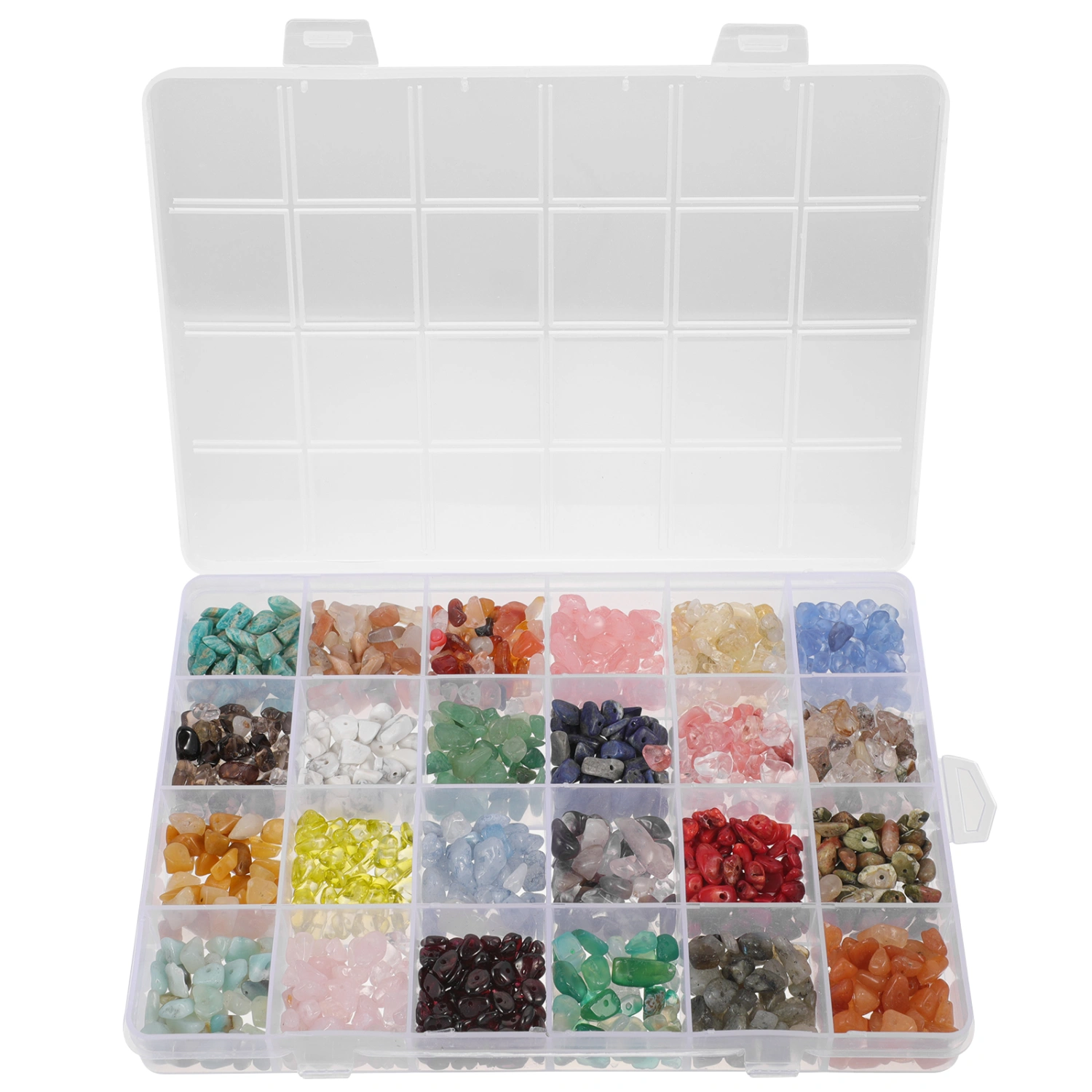 1 Box Irregular Chips Stone Beads Natural Stone Craft Beads for DIY Jewelry