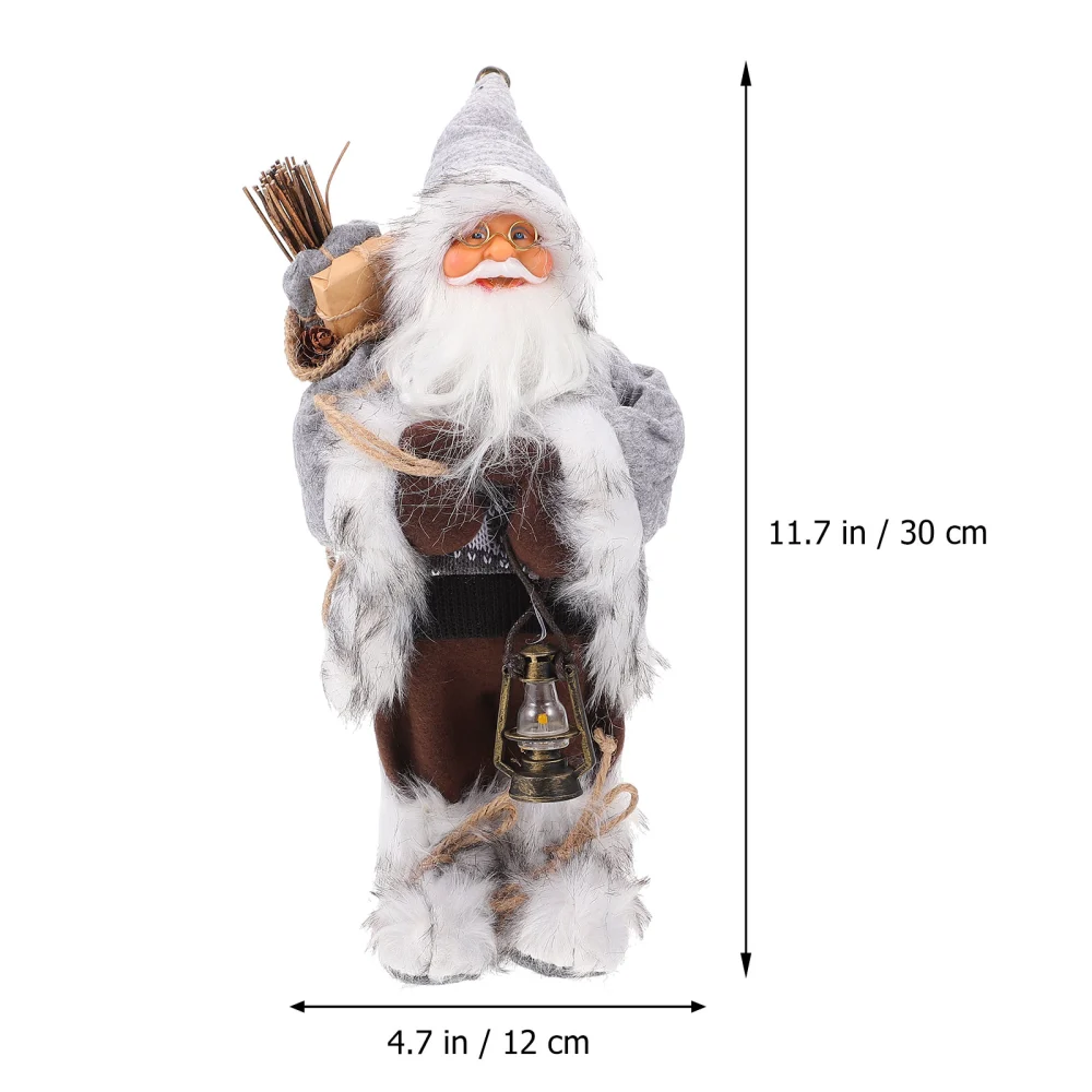 1Pc Santa Doll Christmas Santa Doll Ornament Christmas Decoration Party Supplies