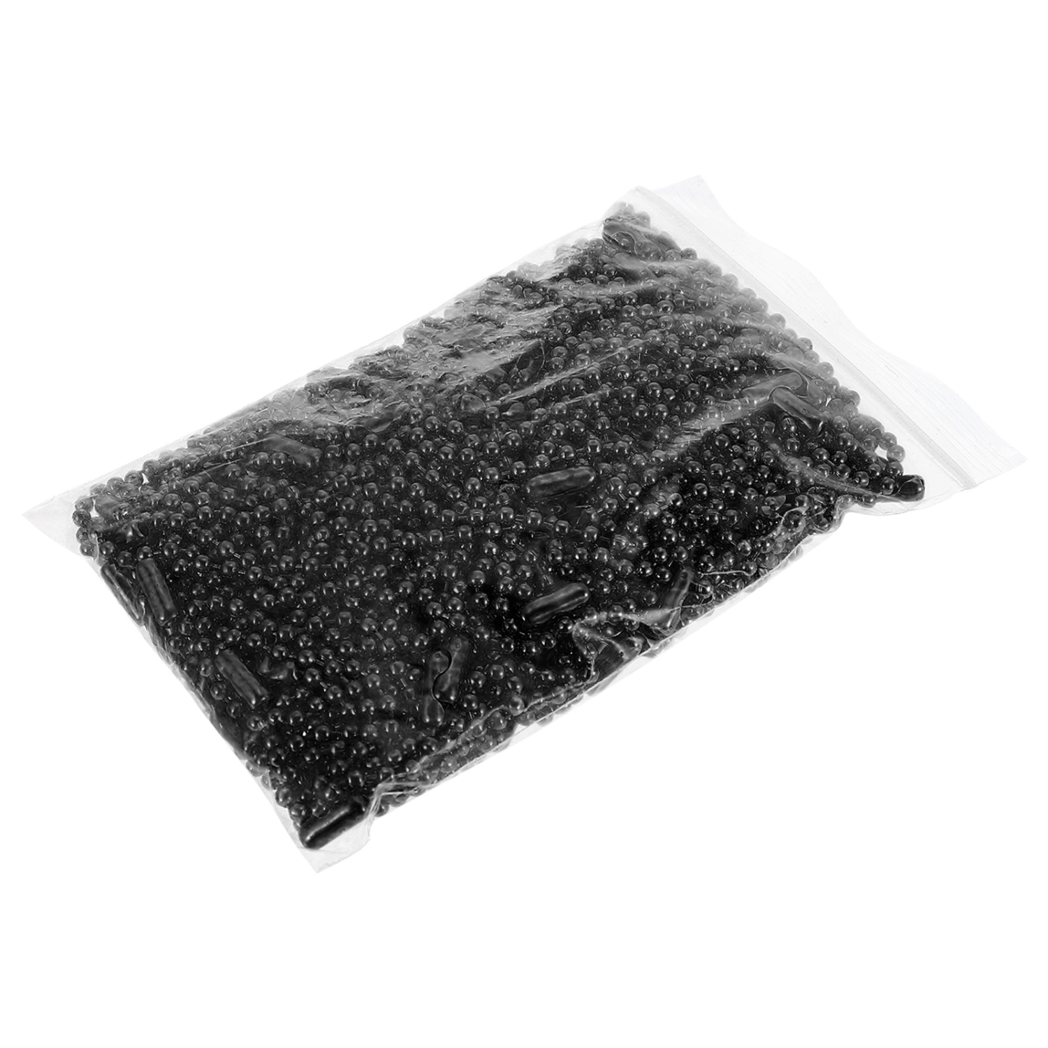 100Pcs Fashion Ball Bead Chains for Key Ring Doll Label Hand Tag (Random Color)