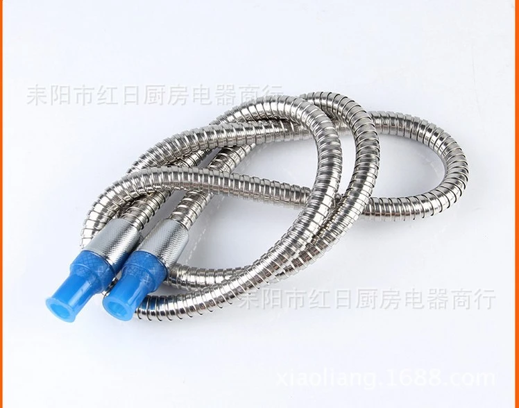 Stainless Steel Gas Line Gas Hose Connector Dryer Gas Line Flexible Gas Line Stove Fitting