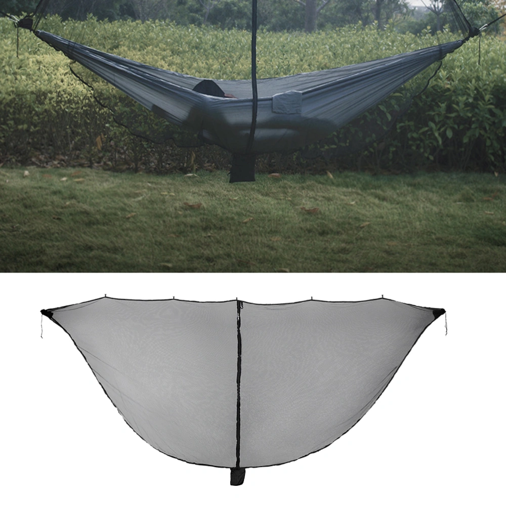 Outdoor Camping Hammock Anti-Mosquito Bed Net Practical Mosquito Net Camping Accessories (Black)