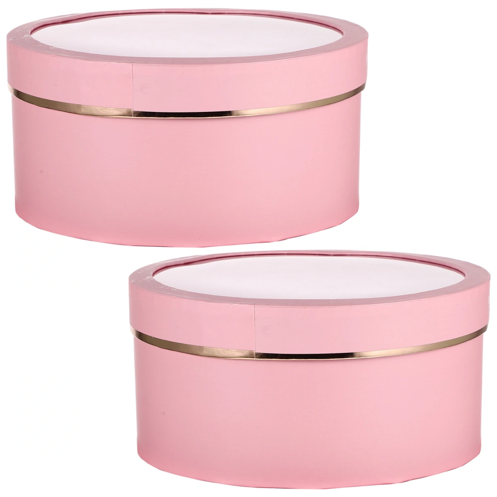 2pcs Flowers Packaging Boxes Gift Boxes with Lids Valentine Packaging Boxes