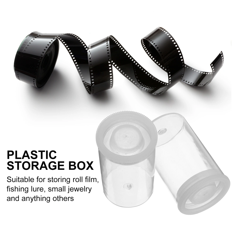 30pcs Portable Plastic Storage Case Fishing Lure Box Roll Film Storage Box