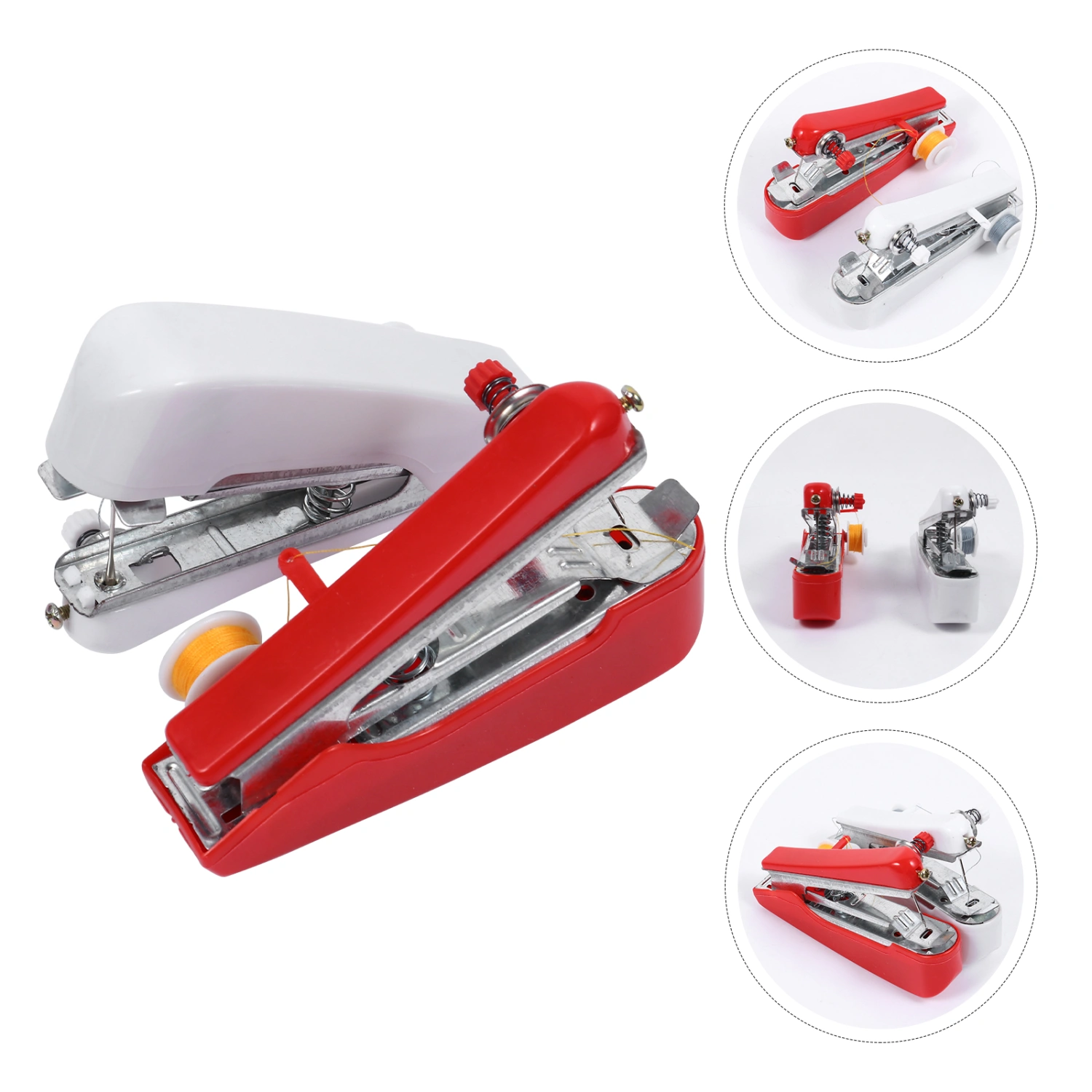 2Pcs Handheld Sewing Machine Mini Manual Sewing Machine Handy Portable Machine