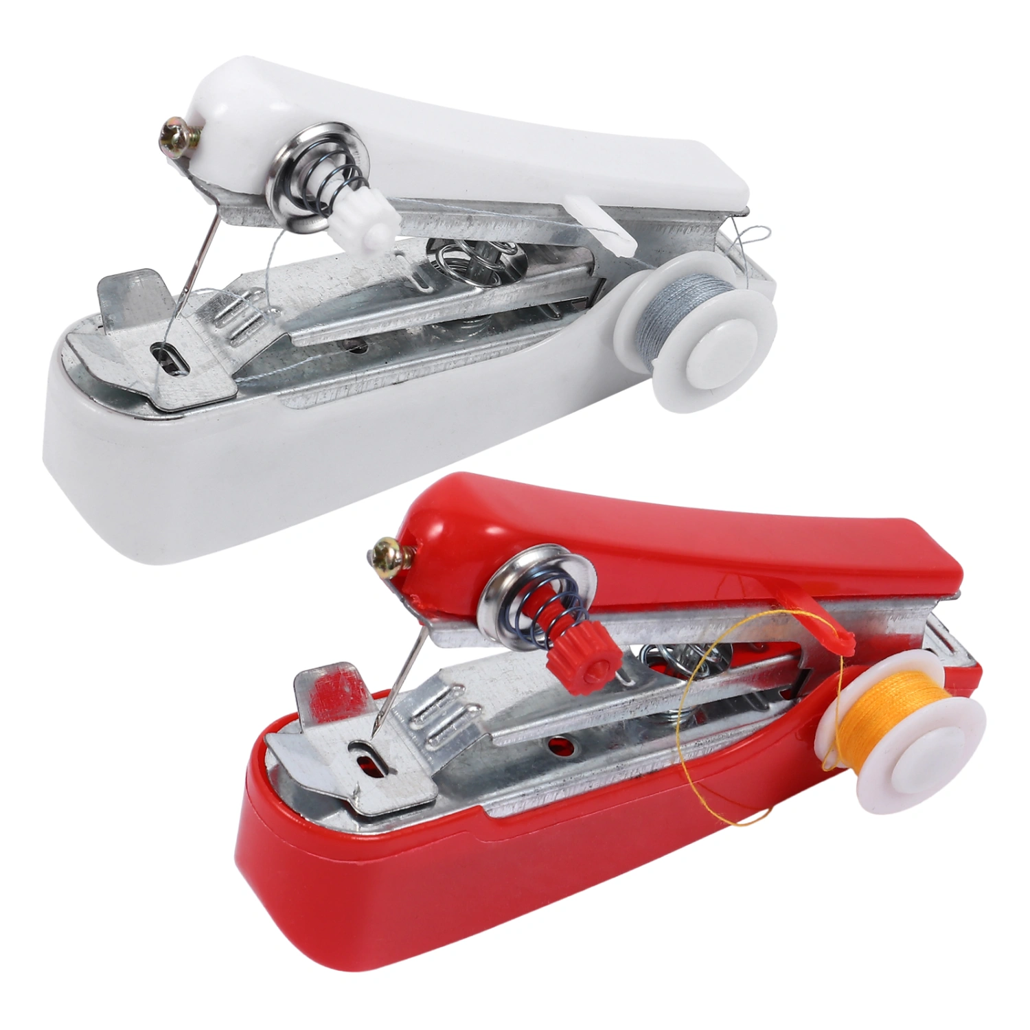 2Pcs Handheld Sewing Machine Mini Manual Sewing Machine Handy Portable Machine