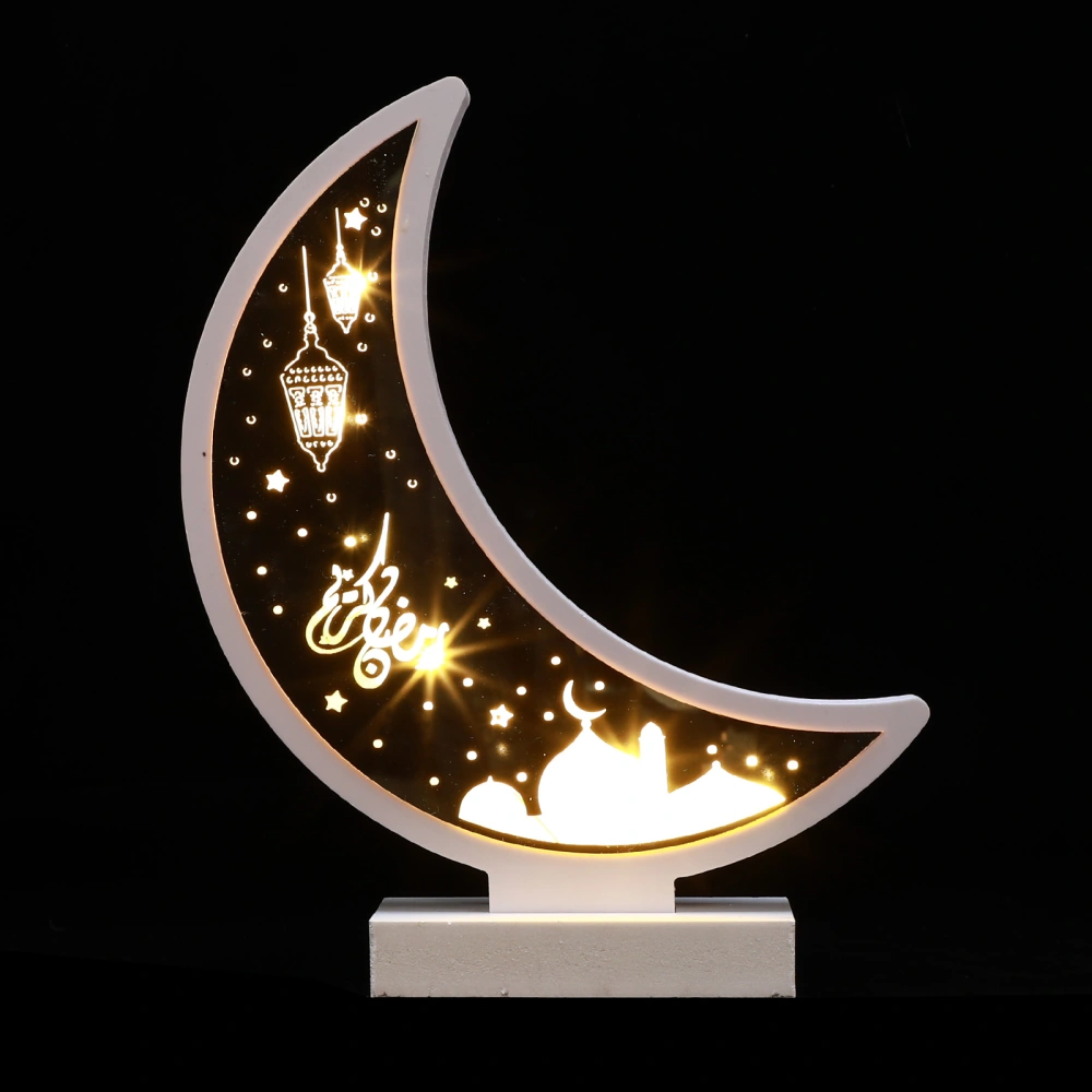 1Pc Moon Lamp Night Light Lesser Bairam Desktop Lamp Muslim Handicraft Decor