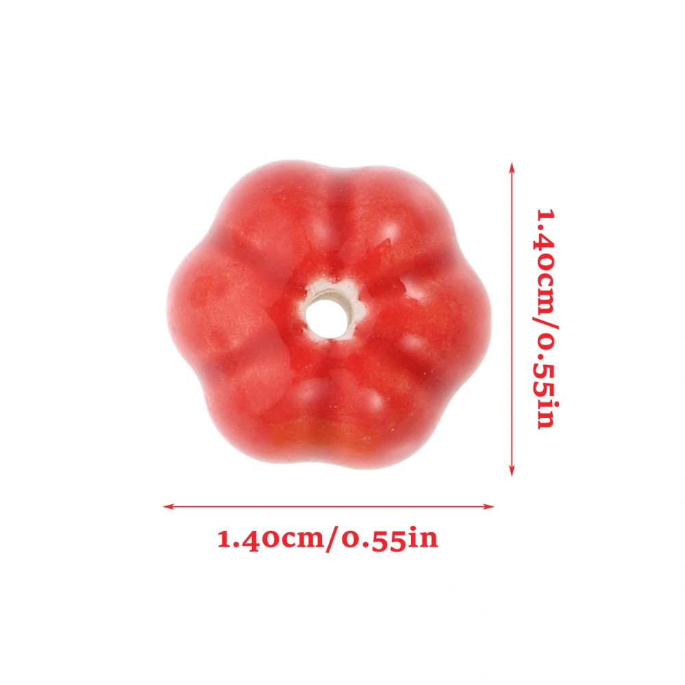 40Pcs Pumpkin Loose Beads Pumpkin Spacer Charms Jewelry Craft Making Pendants