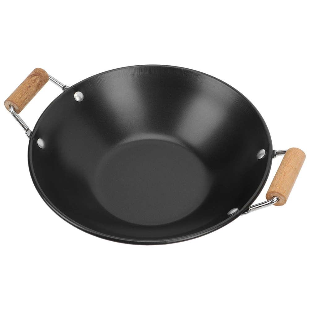 Small Hot Pot Cooking Pot Household Cooking Pot Kitchen Pot with Wooden Handle