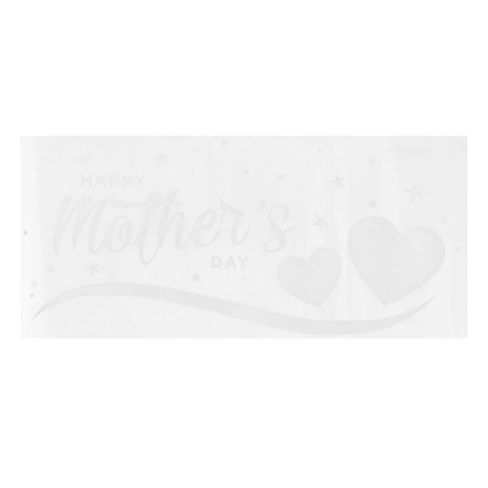 1pc Mother's Day Glass Decal Happy Mother's Day Sticker Window Door Decal