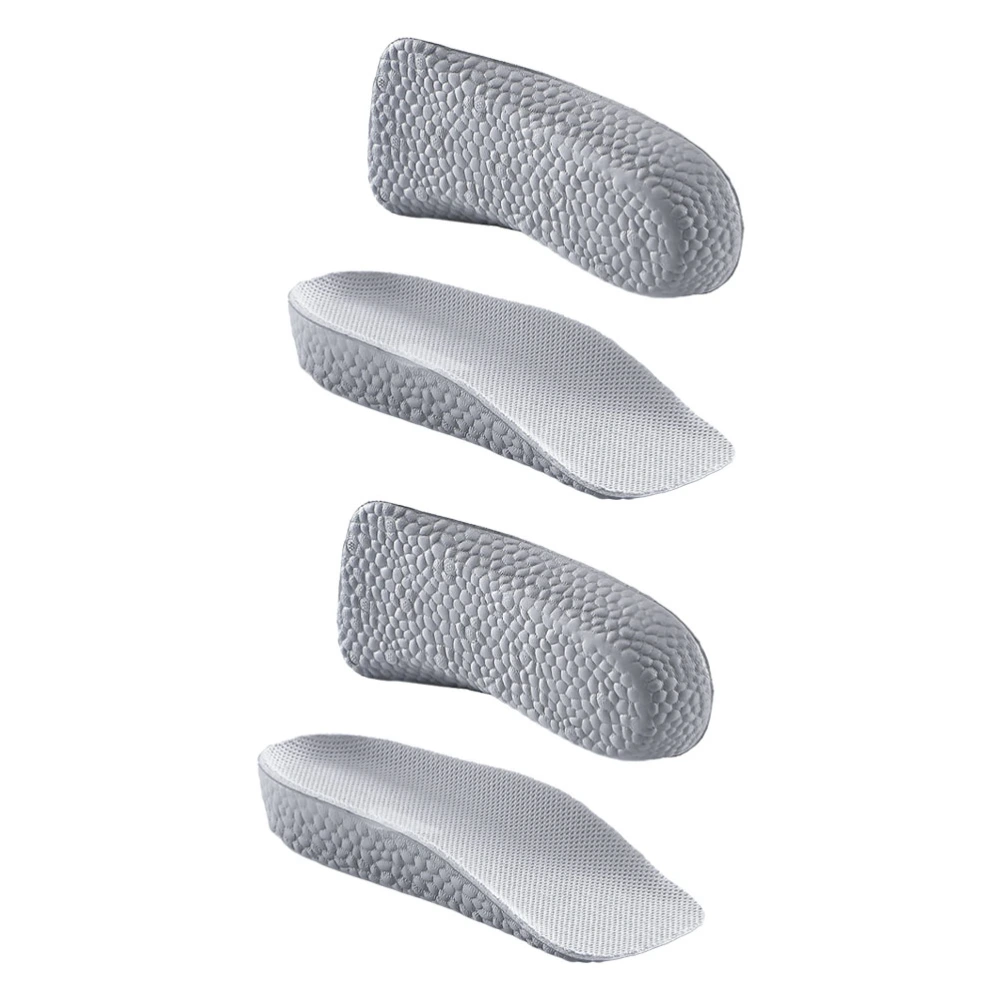 2 Pairs Shock-Absorption Insoles Inner Heightening Shoe Pads Increased Insoles