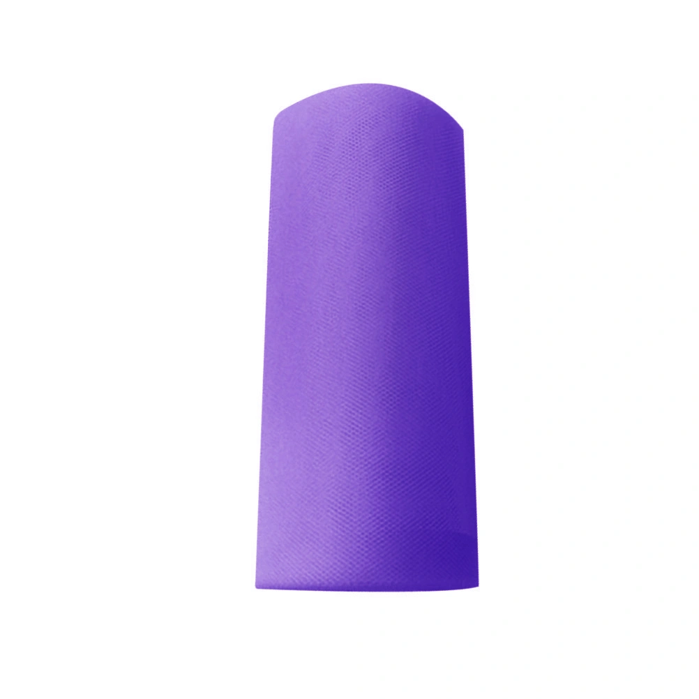 25 Yards Wedding Tulle Roll Spool Tutu Skirt Fabric Wedding Party Gift Bow Craft (Purple)