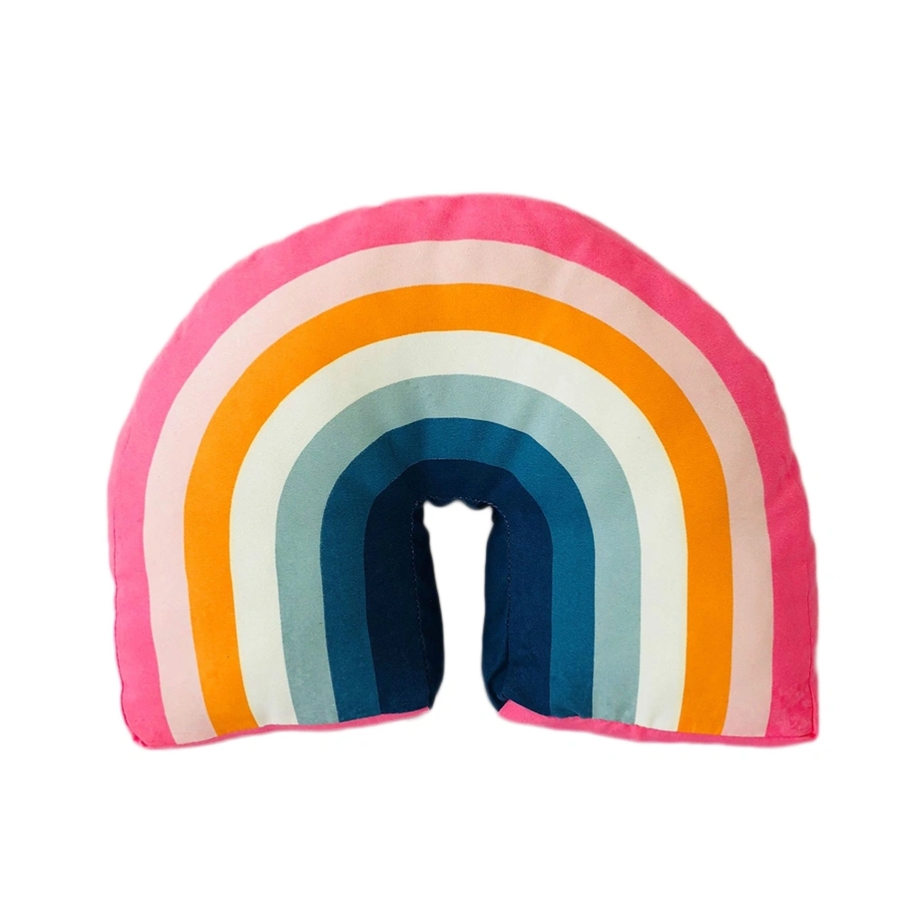 Rainbow Pillow Home Decor Toy Pillow Plush Rainbow Cushion for Baby Kids