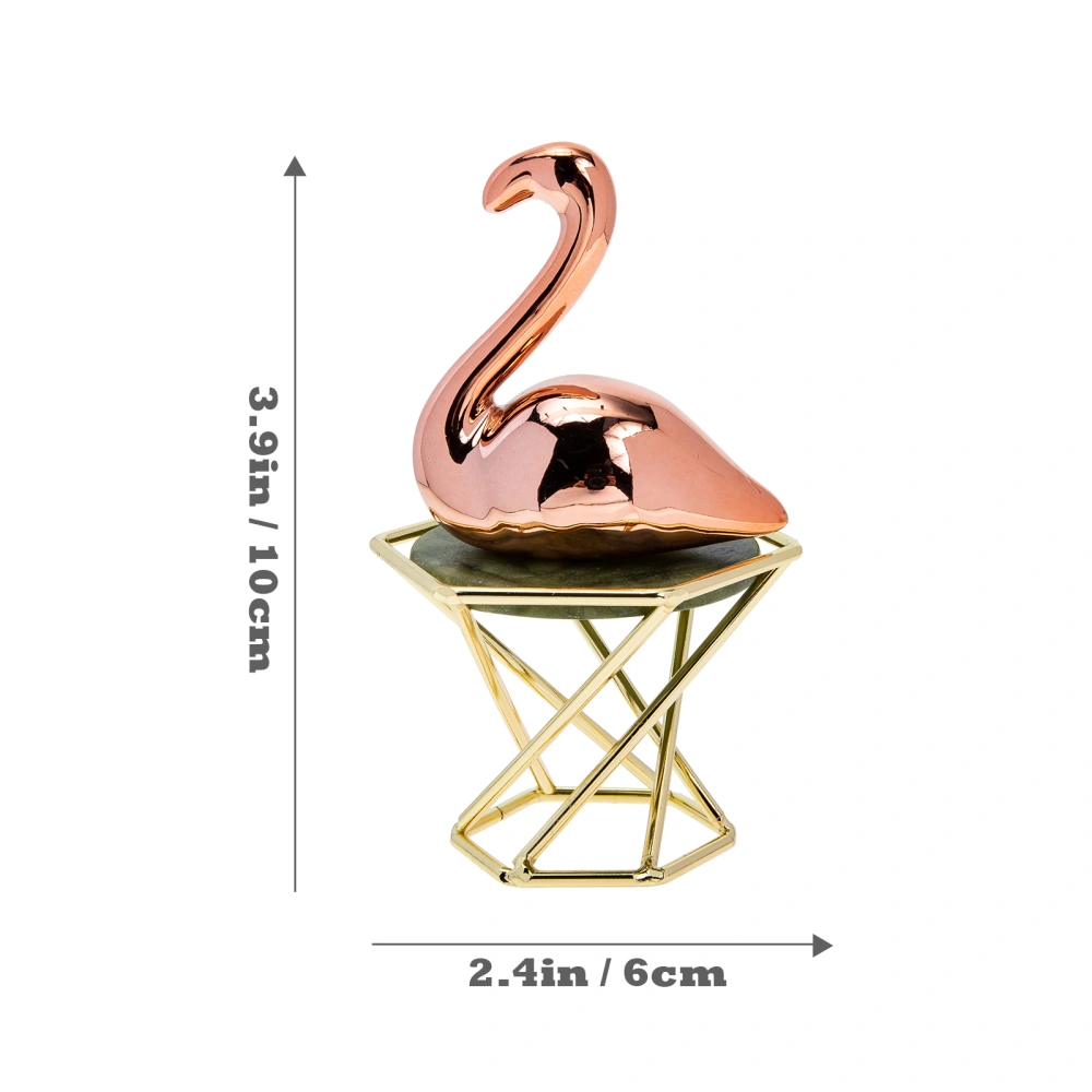 Ceramic Flamingo Statue Flamingo Figurine Ornament Desktop Flamingo Decoration