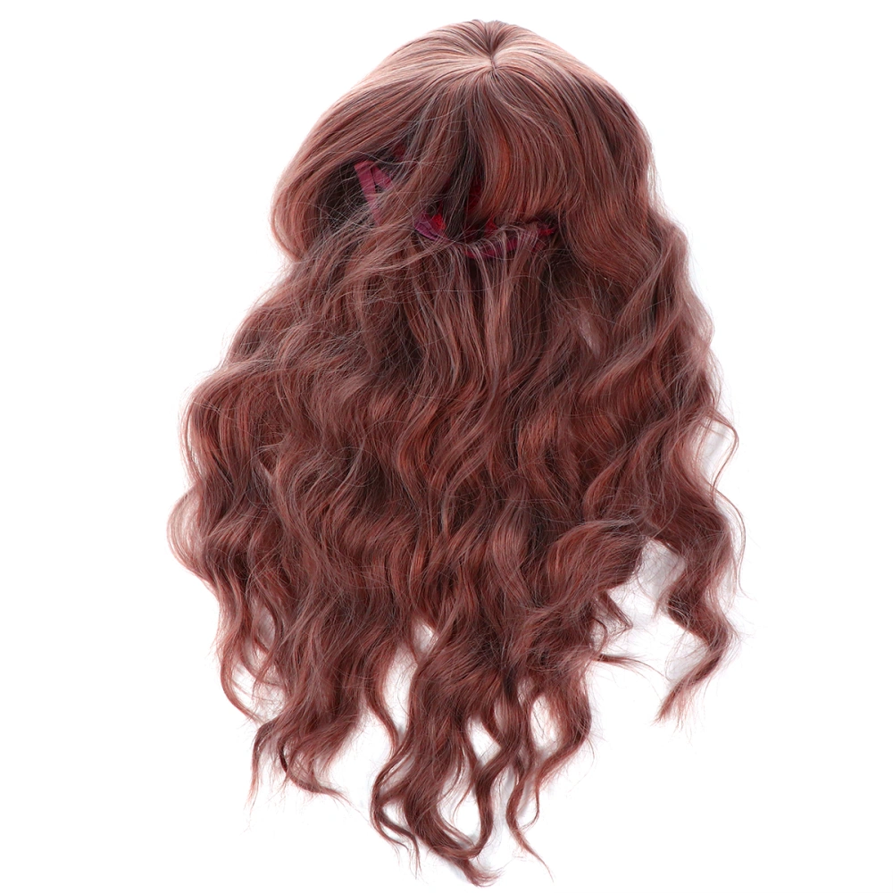 Styling Wig Wavy Wig Fake Hair Wig Long Curly Hair Wig for Girls Women