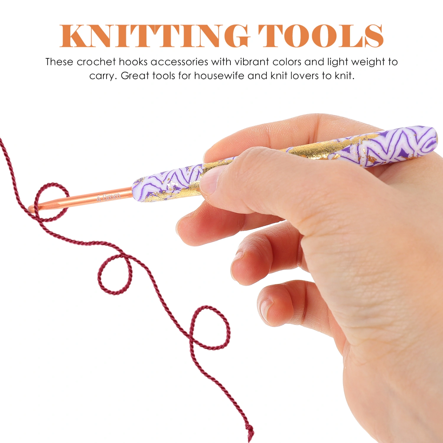 10Pcs DIY Crochet Hooks Yarn Braiding Tool Yarn Knitting Crochet Hook Handcraft Crochet Hook