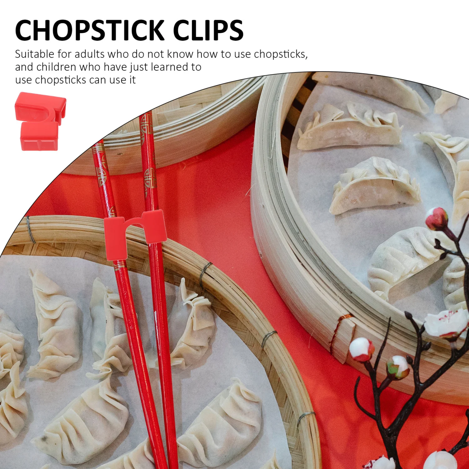 5Pcs Plastic Chopstick Clips Chopsticks Aid Training Covers Chopstick Holders