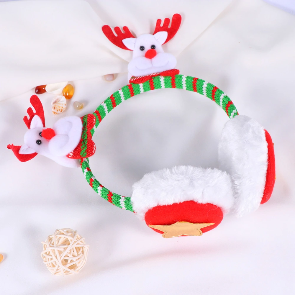 Christmas Earmuffs Practical Ear Warmer Fashion Winter Ear Covers Xmas Costume Accessories Headwear (Xmas Elk)