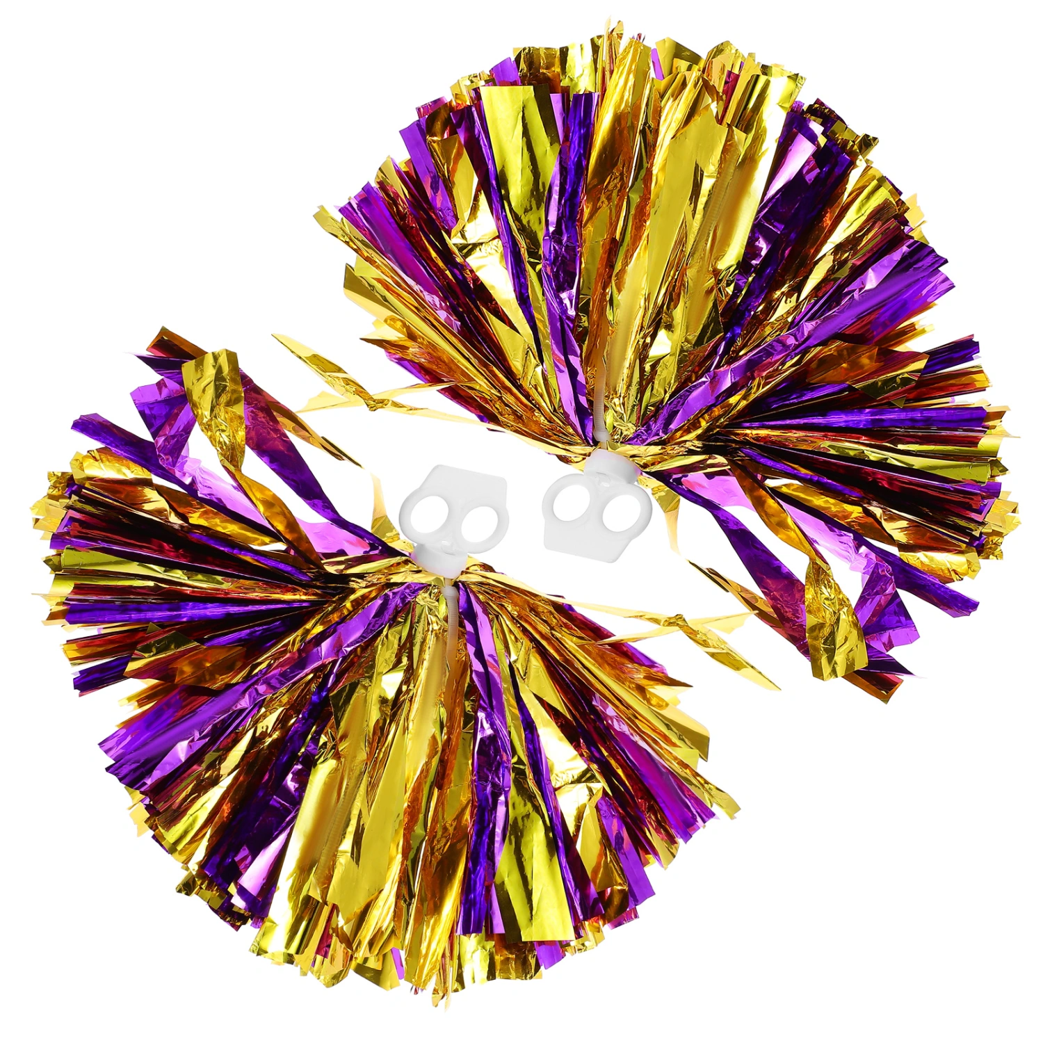 2pcs Cheerleader Pompoms Flower Balls Dance Party Fancy Dress Sports Pompoms