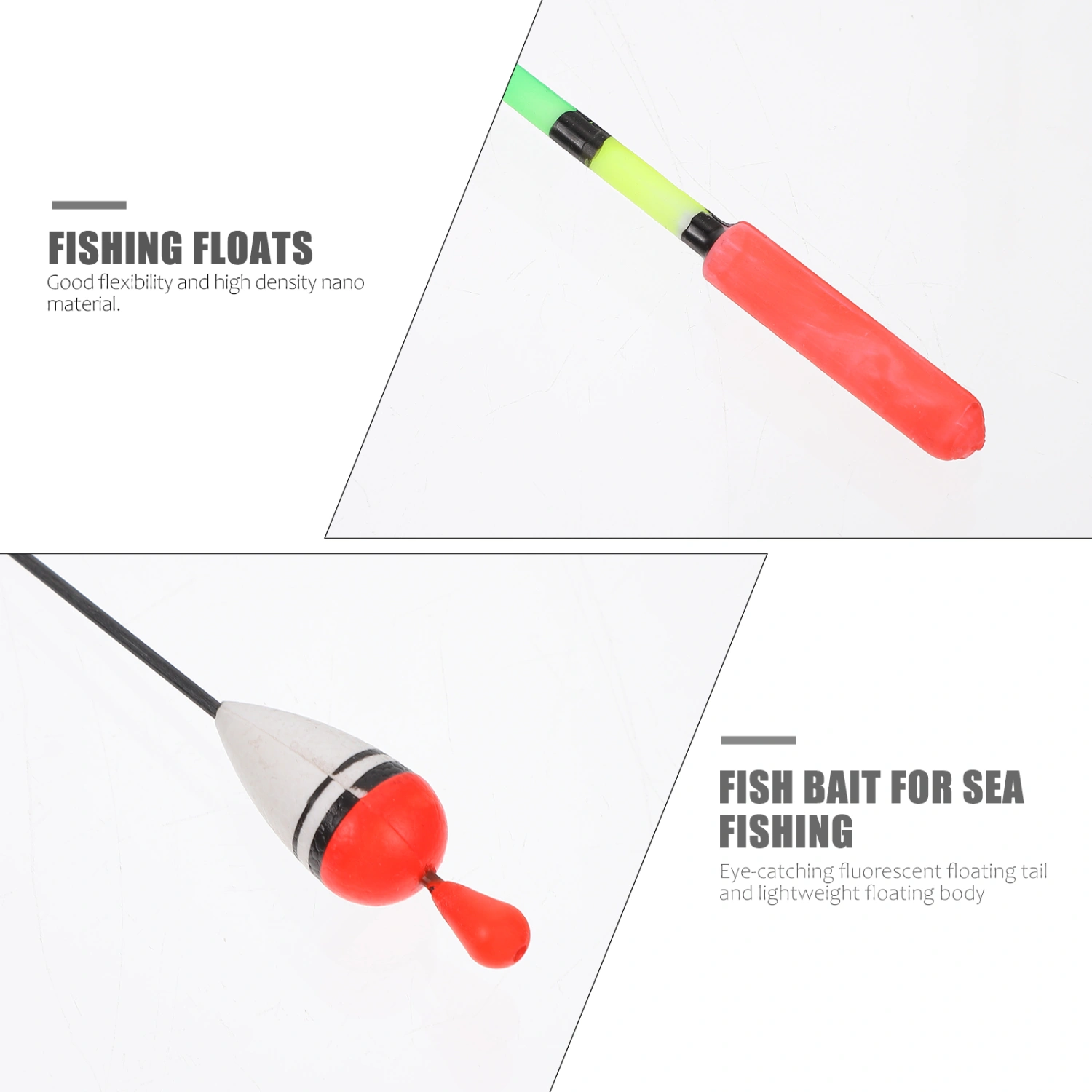 30pcs Fishing Floats Buoy Remind Fish Bite Bobbers Fishing Tackle Tool