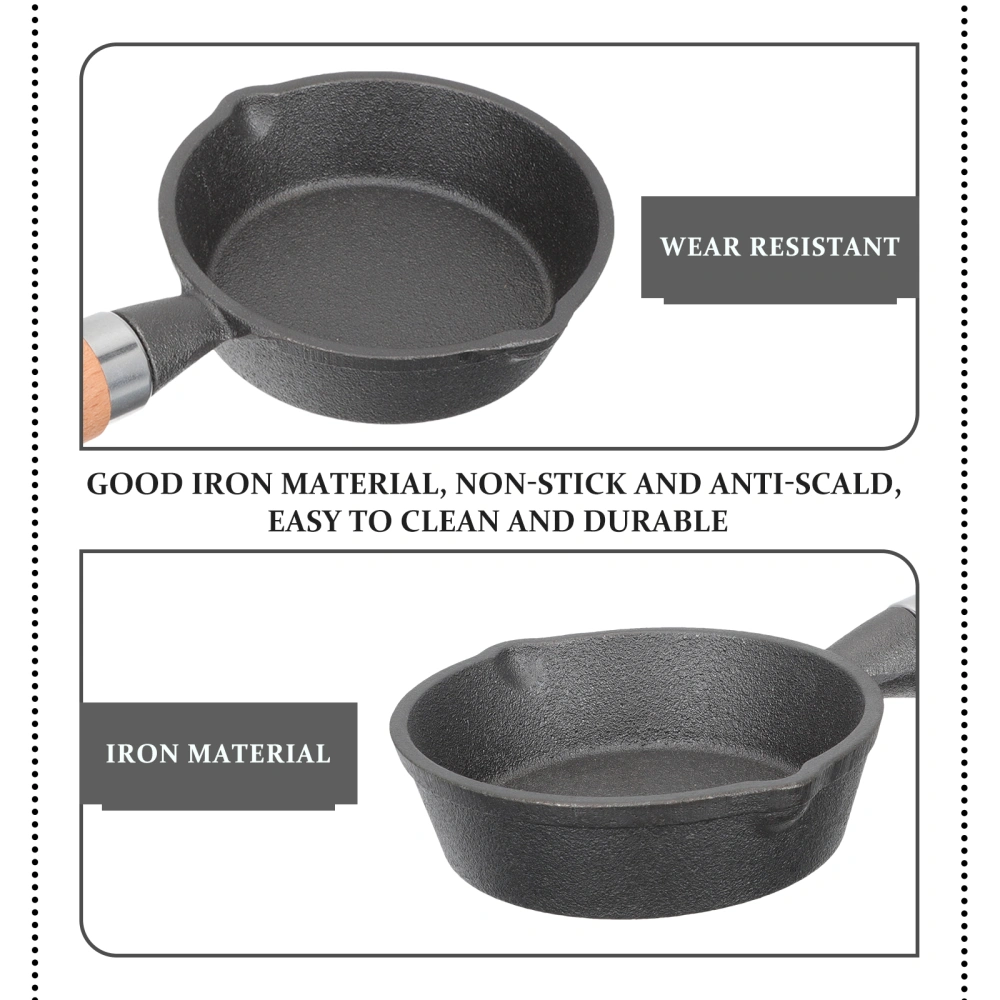  Iron Egg Frying Pan for Household Use Non-stick Frying Pan Bake Cooker