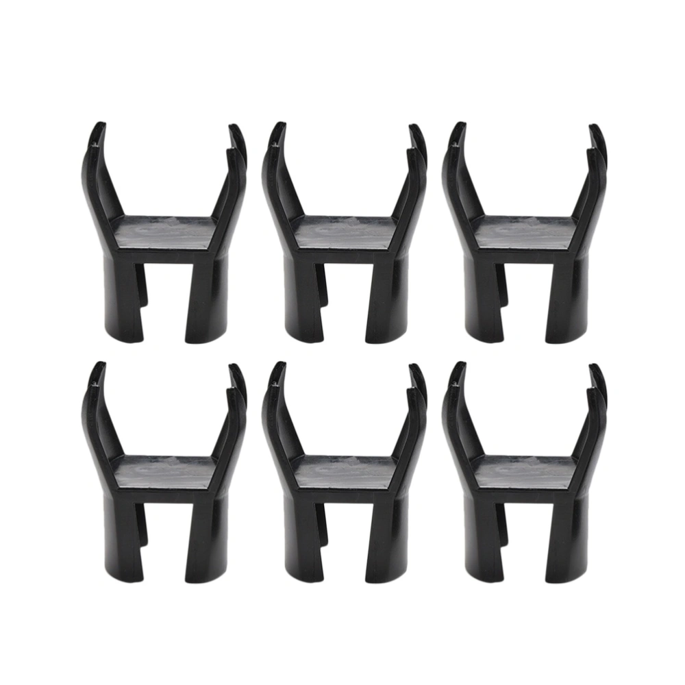 6pcs Ball Pick Up Tool for Retriever Putter Pick Up Sucker Grabber Claw Tool Accessory (Black)