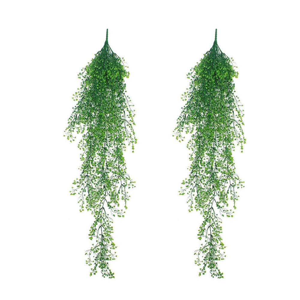 2Pcs Faux Hanging Plants Artificial Plants Simulation Plastic Vines Home Decor