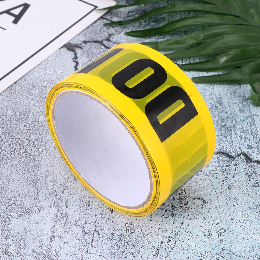 1 Roll DO NOT ENTER Safety Tape Safe Self Adhesive Sticker Warning Tape Masking Tape for Walls Floors Pipes (Yellow)