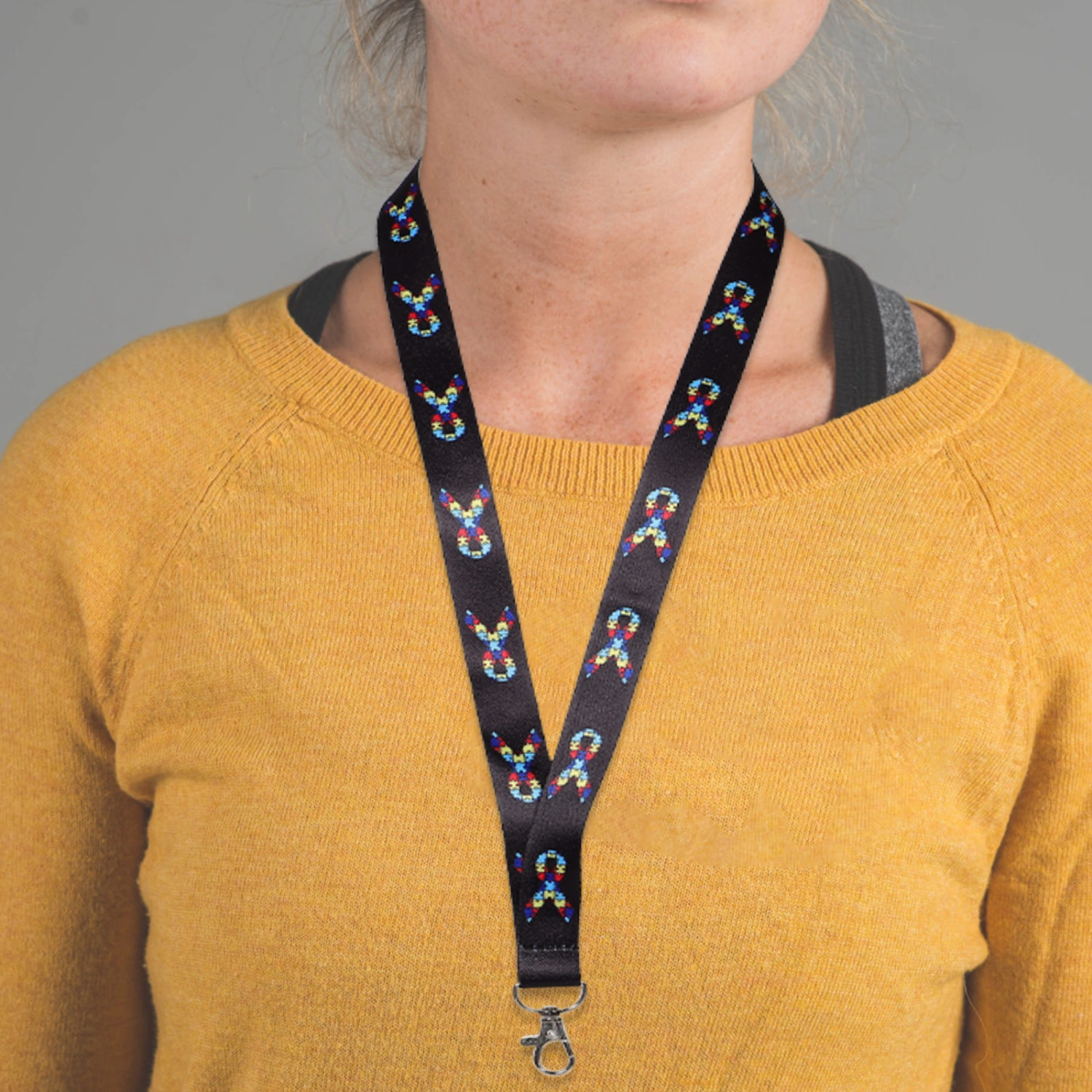 2pcs ID Badge Lanyards Badge Neck Lanyards Multi-use Hanging Ropes ID Badge Neck Lanyards