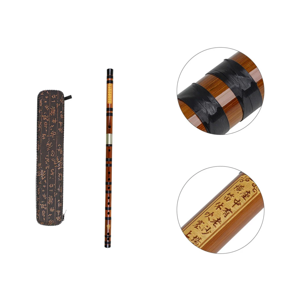 1 Set Portable Chinese Dizi Portable Flute Student Bamboo Flute Chinese Instrument