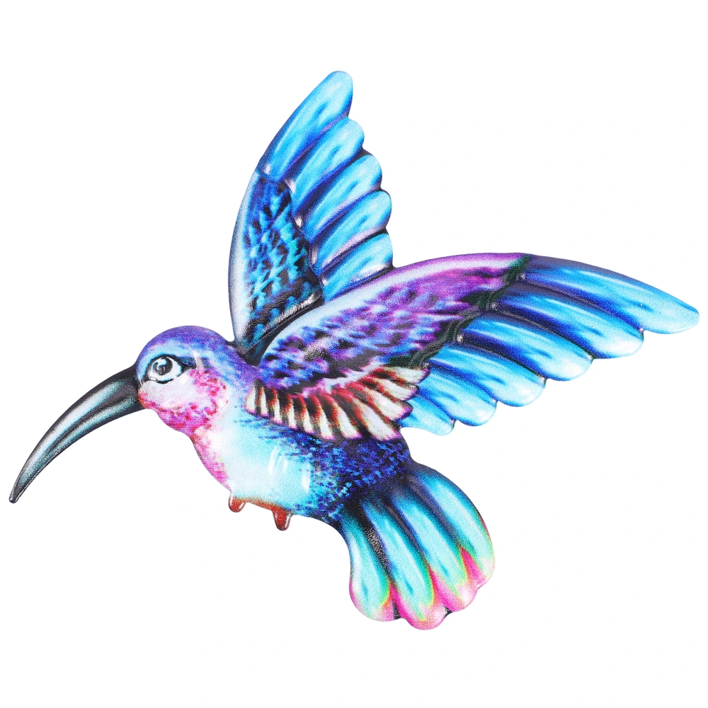 1Pc Iron Hummingbird Craft Wall Ornament Metal Bird Garden Wall Art Decor