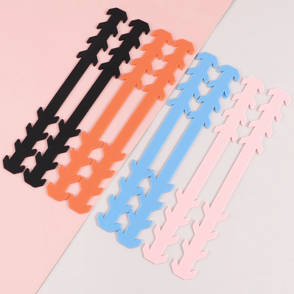 8PCS Mask Wearing Extension Strap Mask Adjusting Buckle Ear Protective Mask Hook Ear Hanging Mask Buckle for Women Men Use (Black+Blue+Pink+Orange)