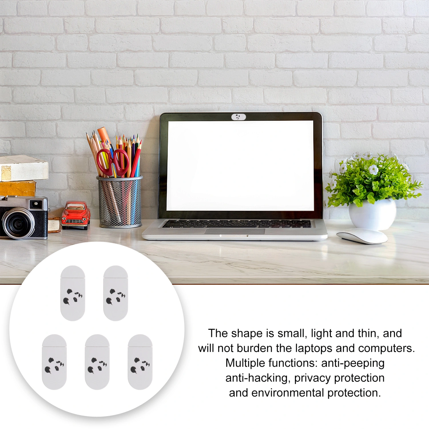 5pcs Webcam Cover Computer Camera Protective Lid Anti-peeping Privacy Cover
