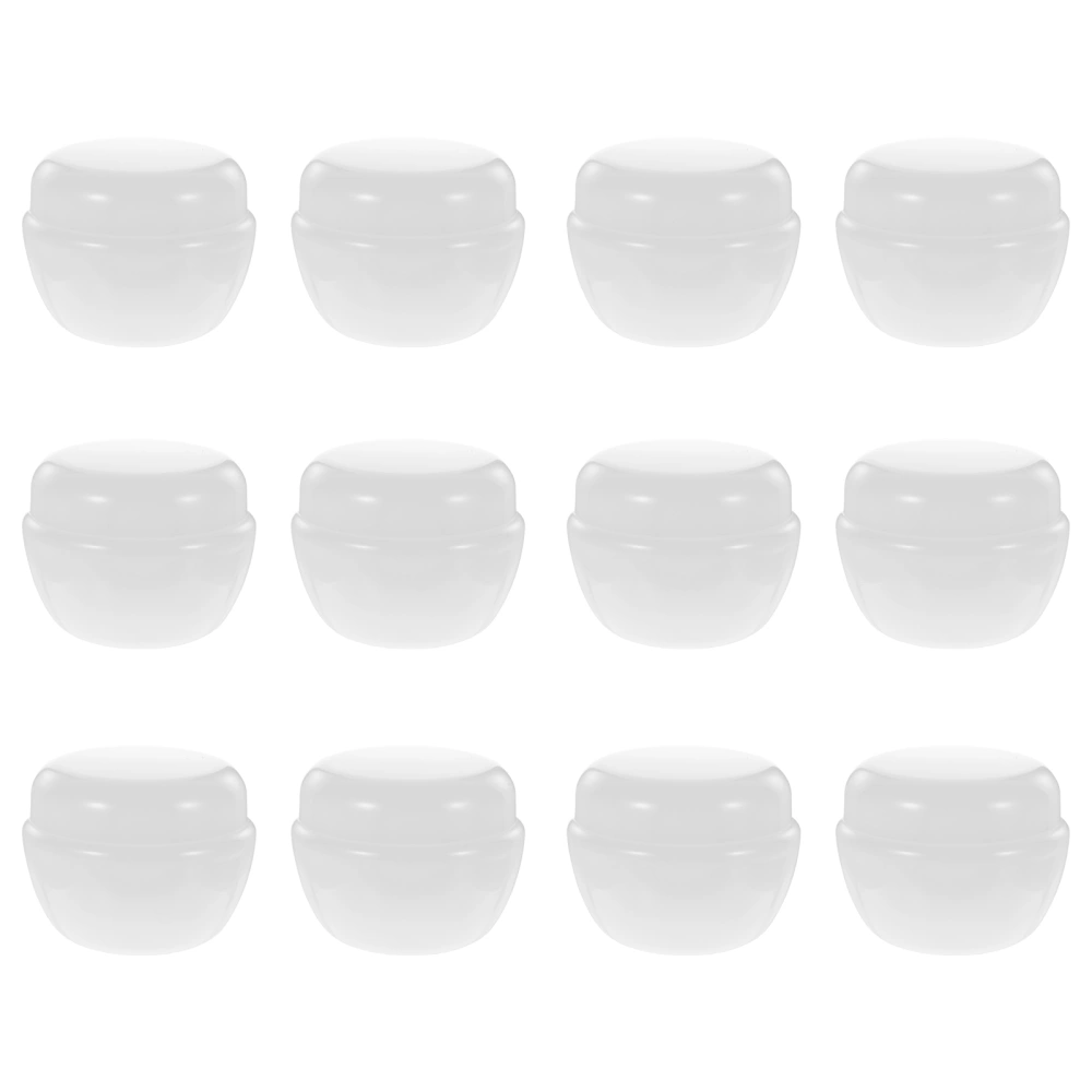 12Pcs 30g Plastic Small Containers with Lids for Cosmetics Lip Balm Tea Herbs