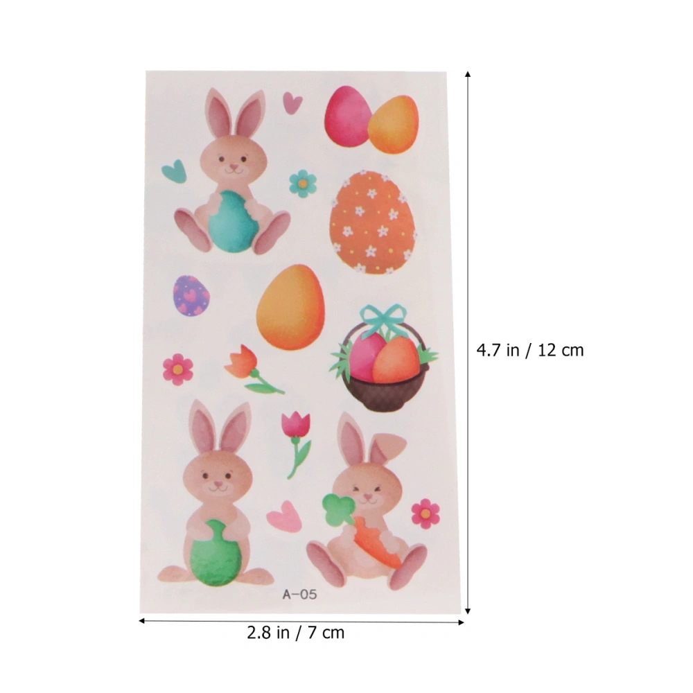 20 Sheets Easter and Valentine's Day Stickers Chic Decals Decorative Stickers Self-adhesive Stickers for Kids Adults