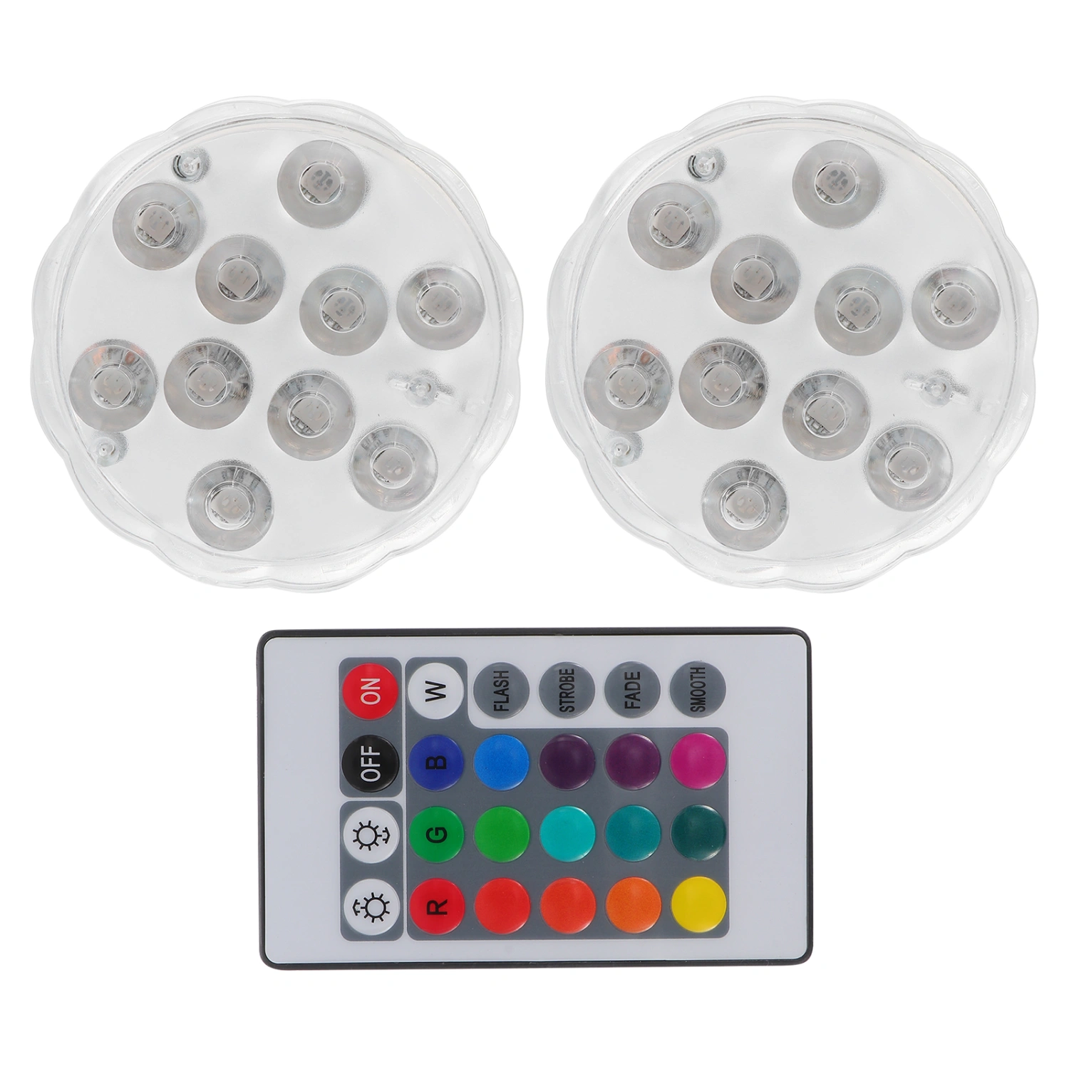 1 Set LED Lights Waterproof LED Lamp with Magnets Suction Cup for Pool (Transparent)
