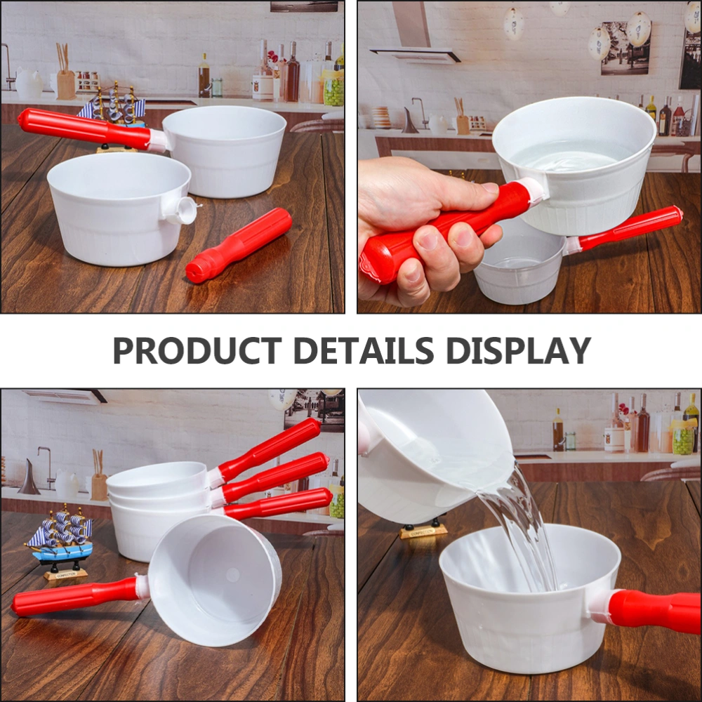 3Pcs Household Water Dippers Multi-function Water Scoops Convenient Bathing Ladles