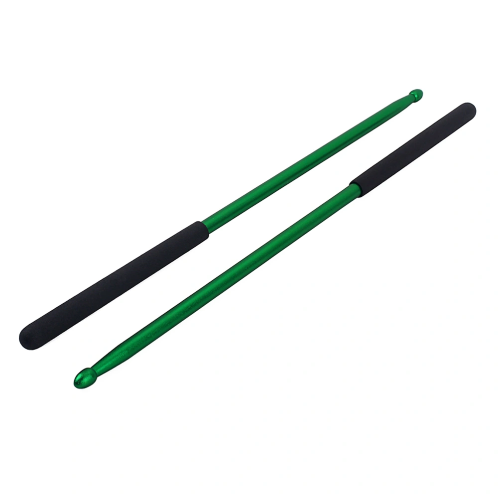 1 Pair Aluminium Alloy Drum Sticks Anti-rust Drumstick for Drummer Exercises Drum Pad Practice Accessories W120 Green