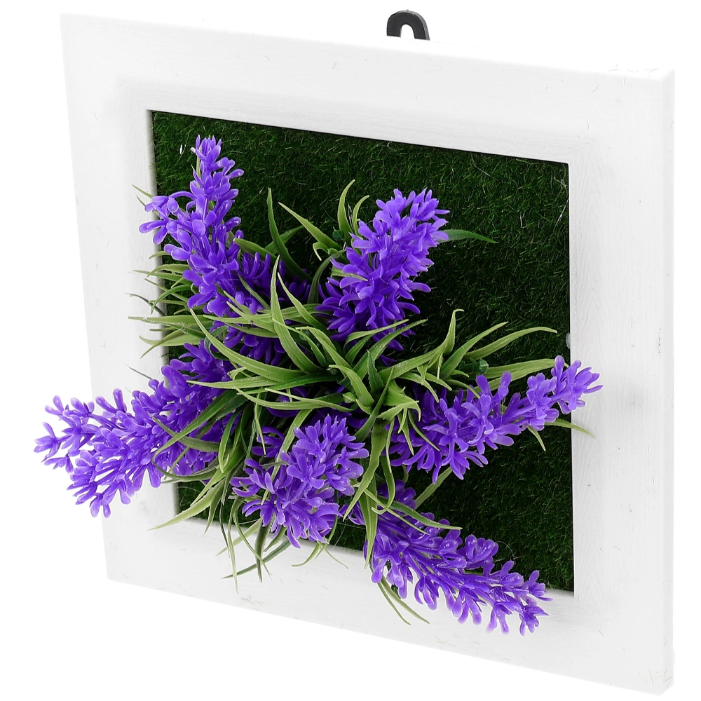 Garden Wall-mounted Lavender Plants Ornament Simulated Plant Hanging Decor