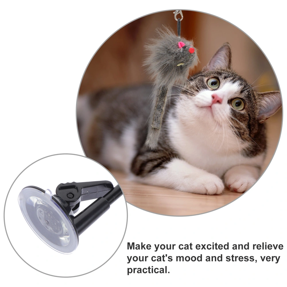 Household Teaser Stick Sucker Cat Teaser Handheld Teaser Toy Pet Accessory