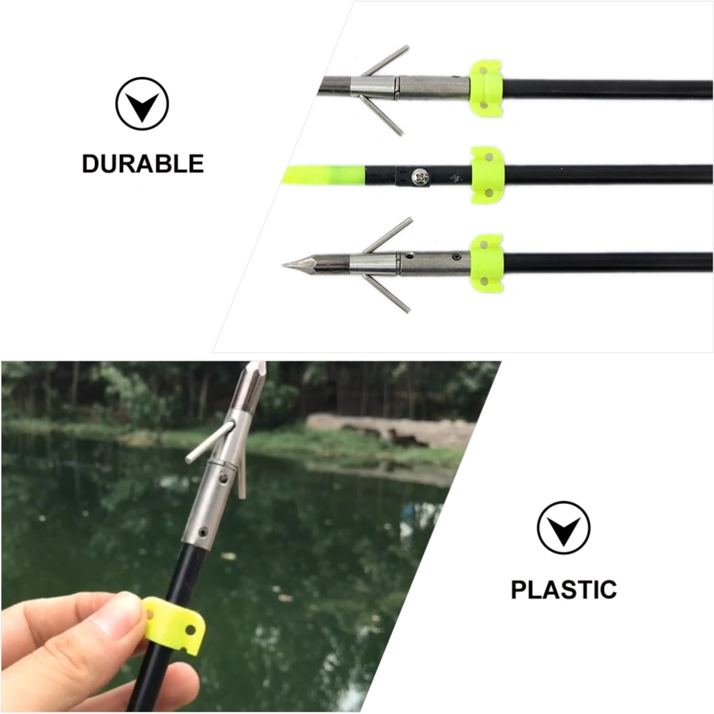 15pcs Bow Fishing Arrow Safety Slides Outdoor Fish Hunting Accessories