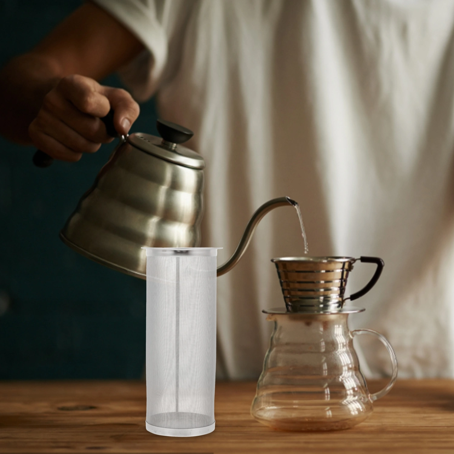 Mason Jar Matching Filter Net Stainless Steel Cold Brew Coffee Filter Tube