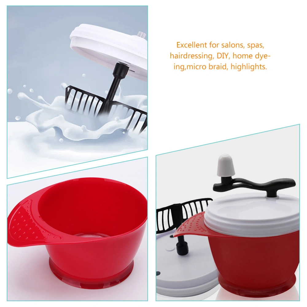 Manual Mixing Bowl Semi-automatic Hair Color Bowl Hairdressers Salon Hair Dyeing Bowl