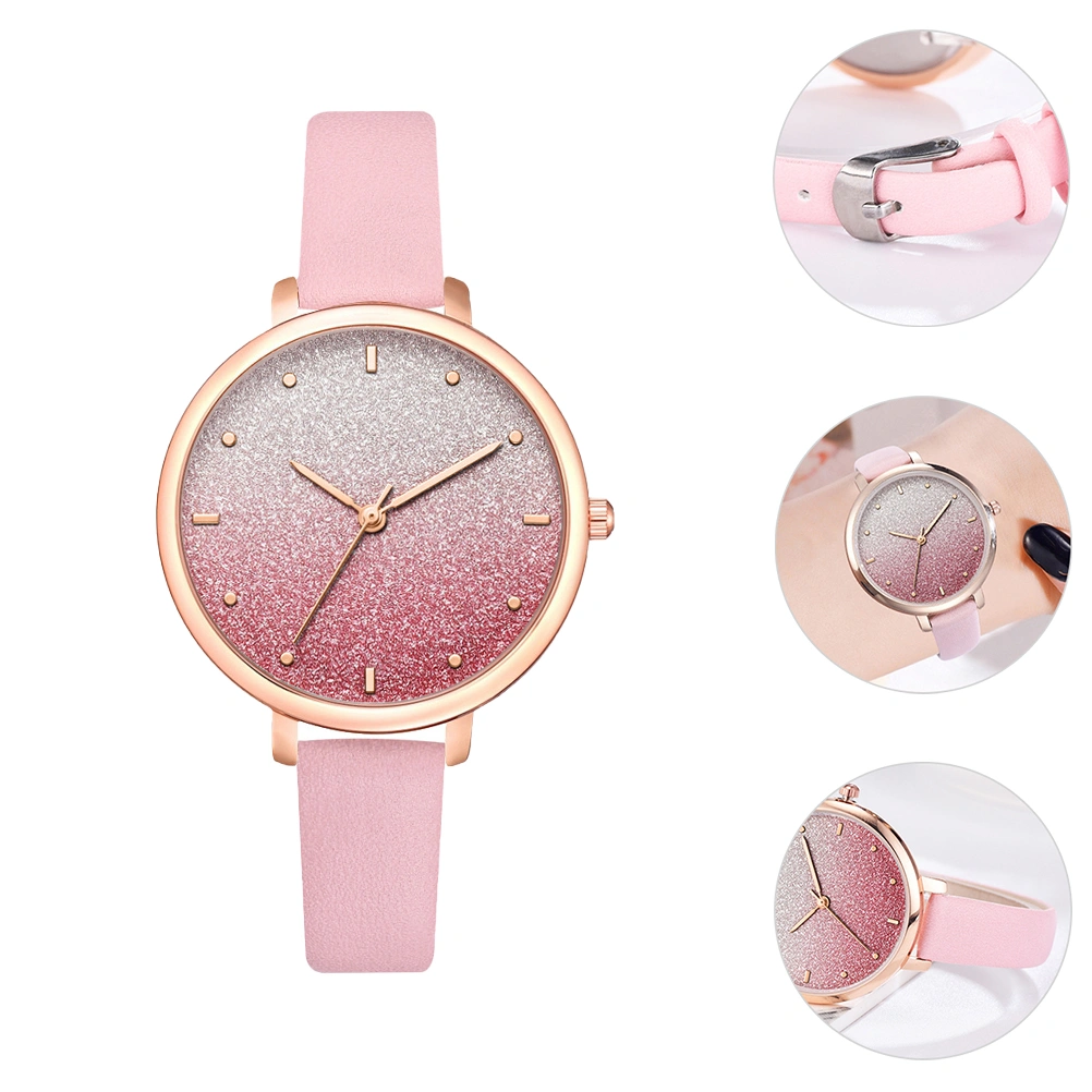 1pc Lady Wrist Watch Quartz Watch Fashion Wrist Decorative Bracelets Watch