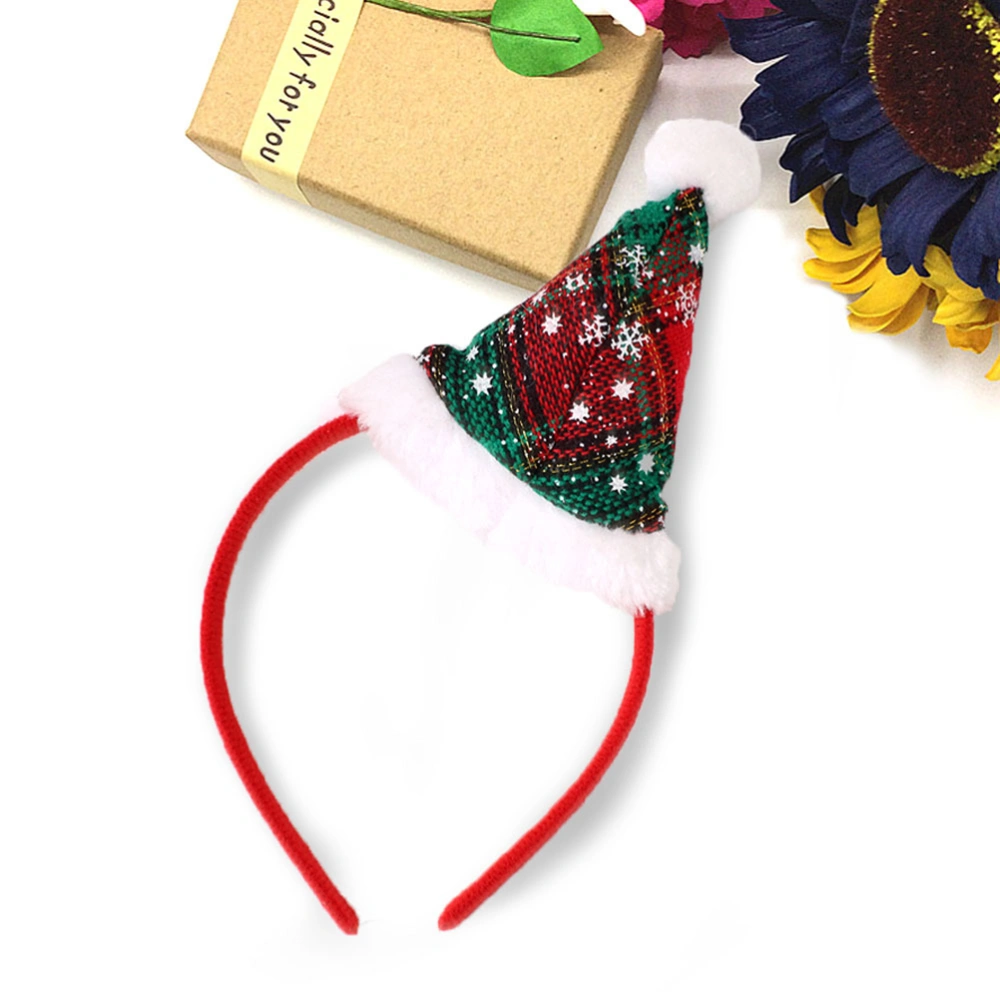 2pcs Christmas Performance Hair Bands Adorable Hair Hoops Headdress Party Favors Supplies for Children Kids Green and Red